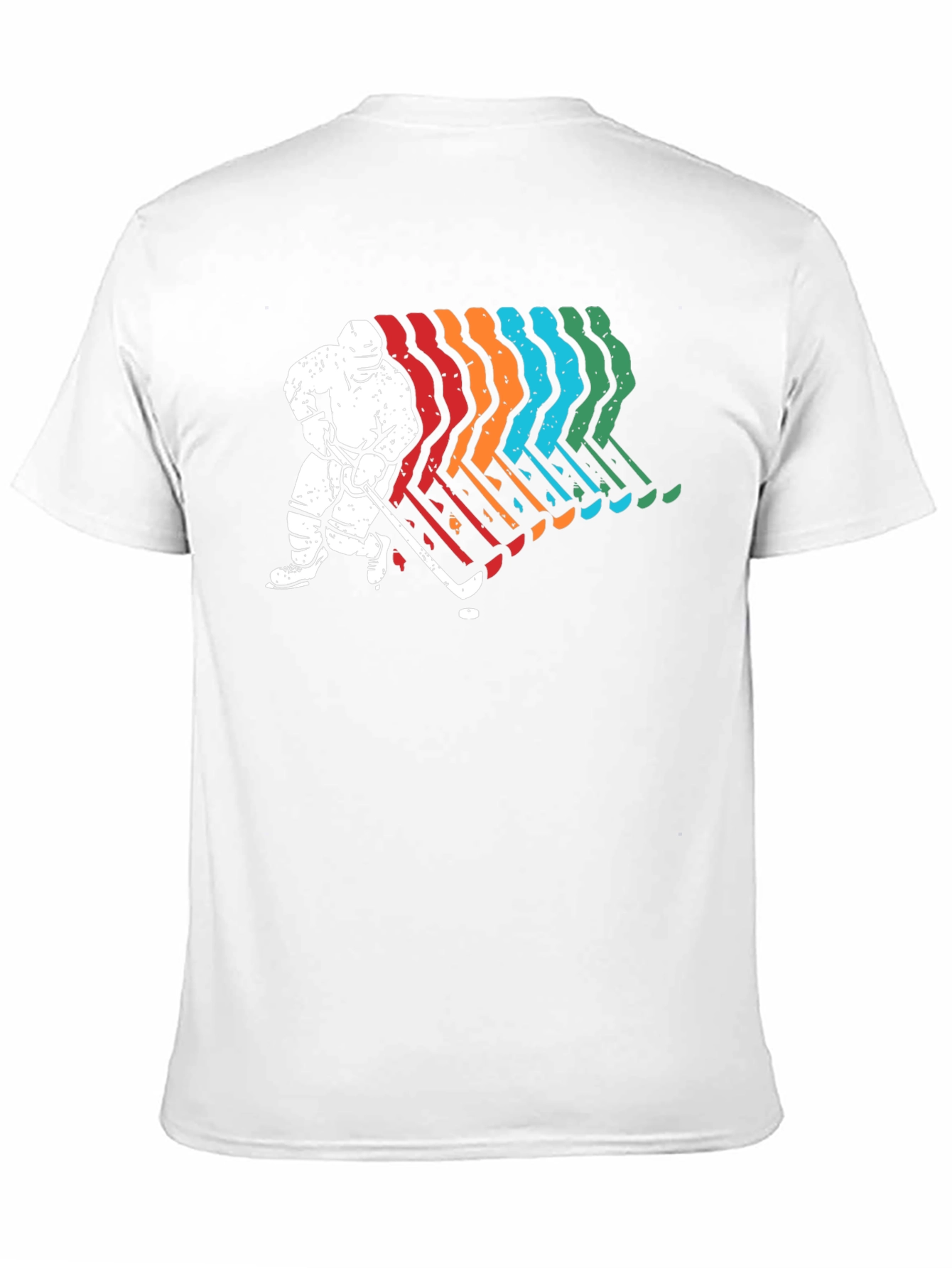 Retro Hockey Player Graphic T-Shirt