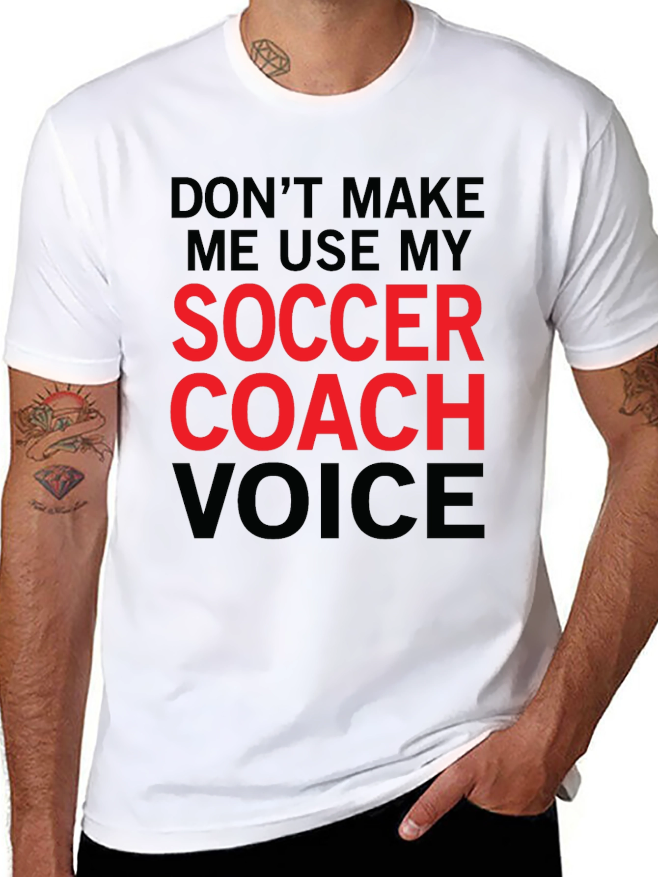 Soccer Coach Voice T-Shirt - Funny Coaching Tee