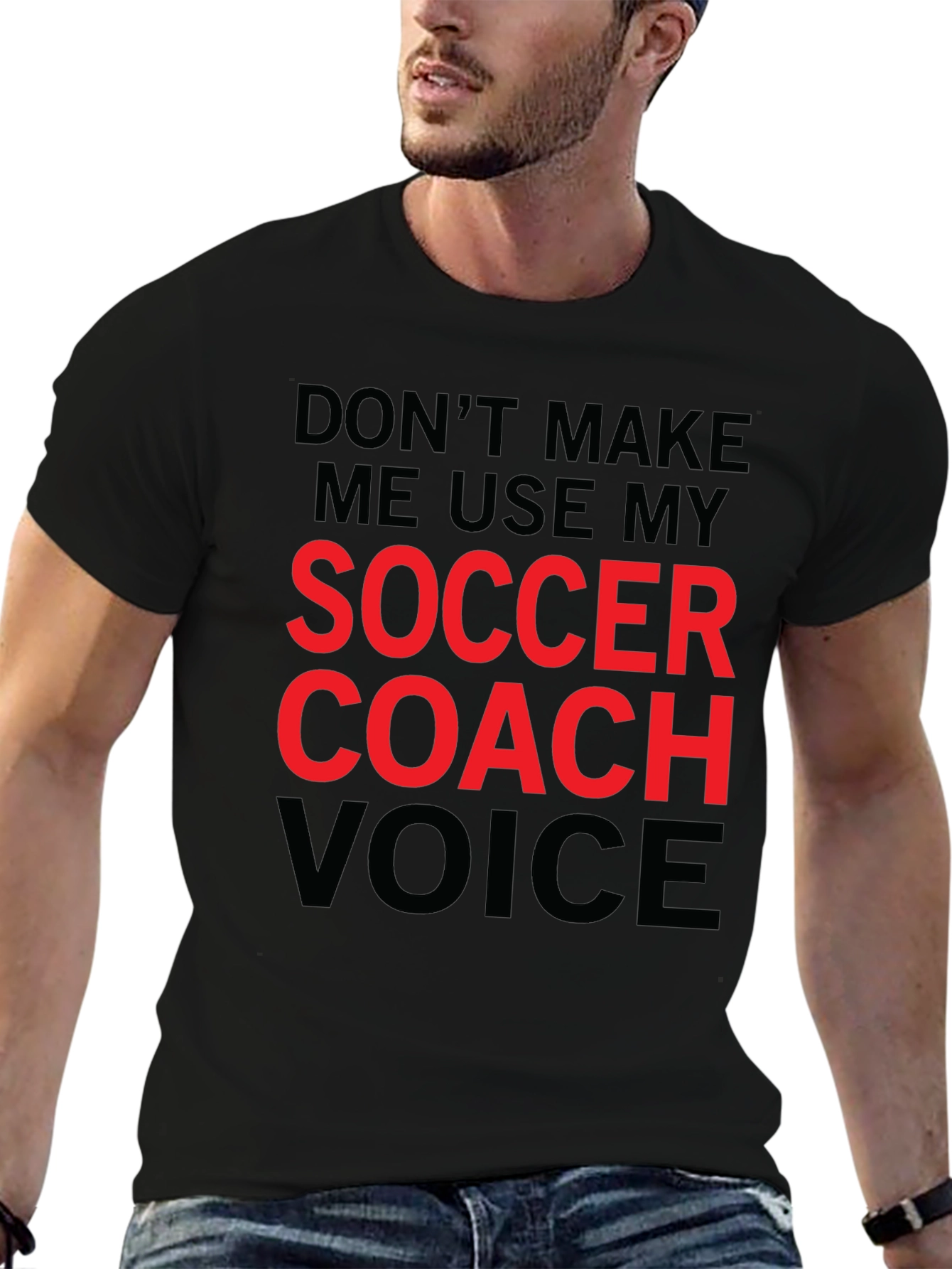 Soccer Coach Voice T-Shirt - Funny Coaching Tee