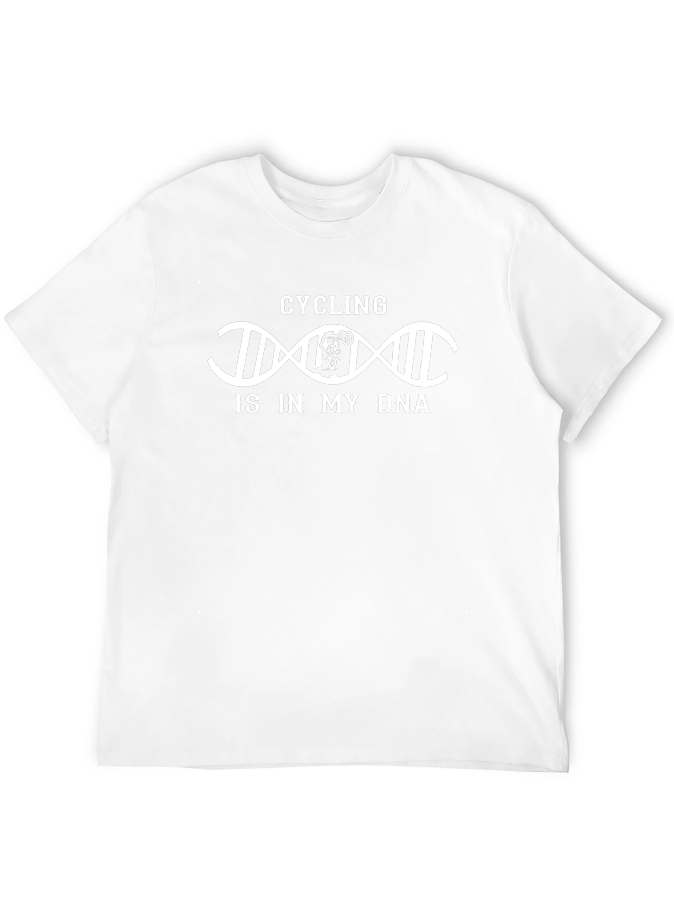 Cycling DNA Graphic Tee - Black Cotton T-Shirt