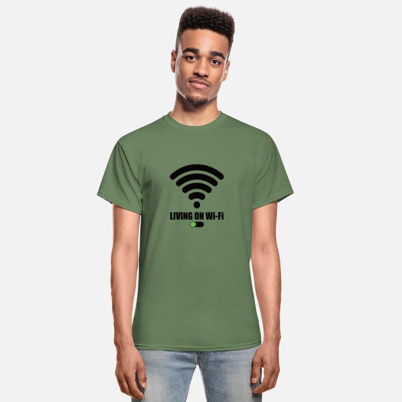 Living On Wi-Fi WiFi WLAN Saying Internet Signal