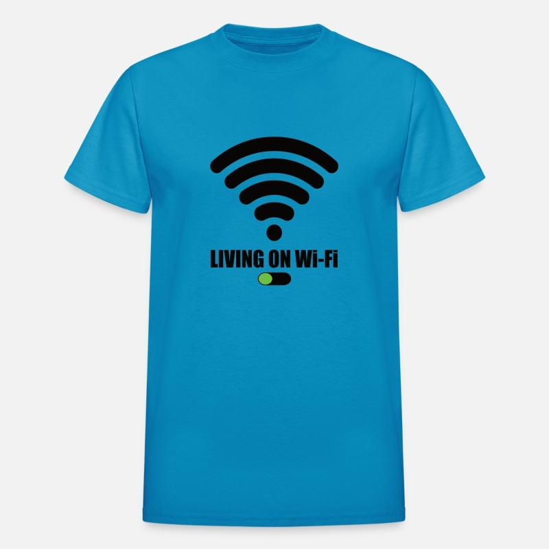 Living On Wi-Fi WiFi WLAN Saying Internet Signal