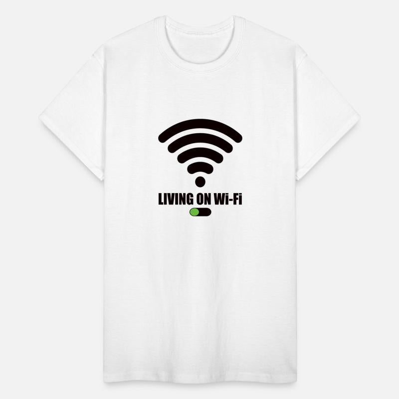 Living On Wi-Fi WiFi WLAN Saying Internet Signal