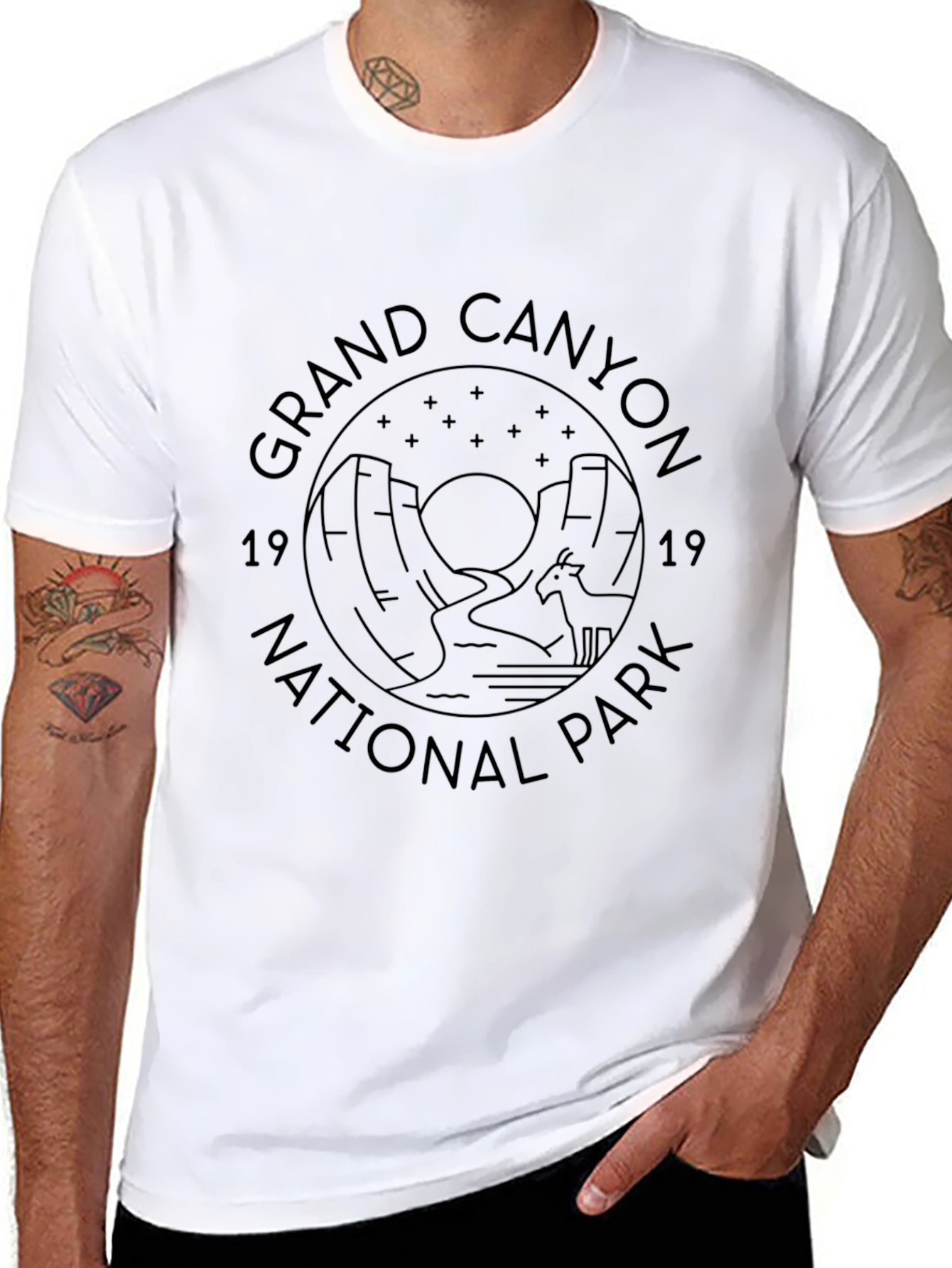 Grand Canyon National Park Black Graphic Tee