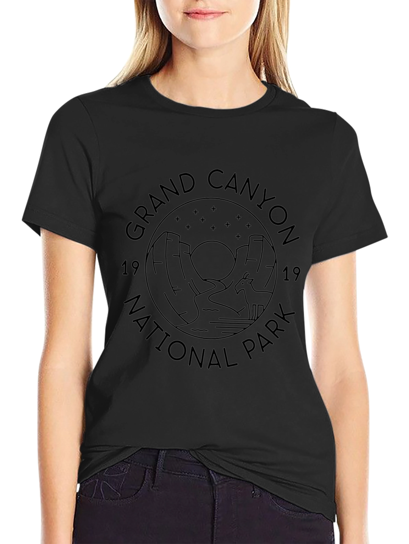 Grand Canyon National Park Black Graphic Tee