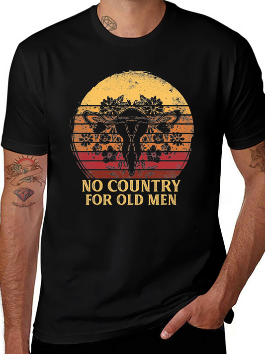 Retro Uterus Tee - No Country For Old Men