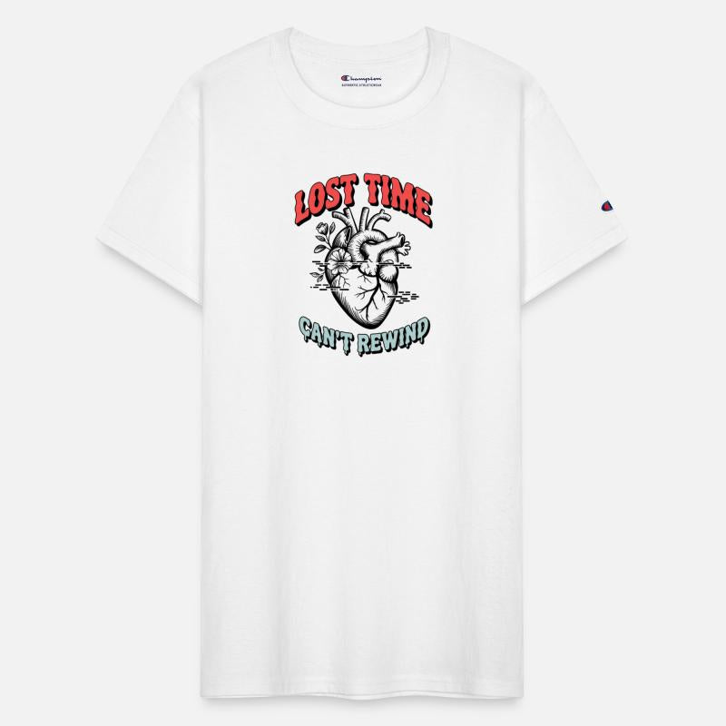 Lost Time Can’t Rewind – Retro Grunge Heart