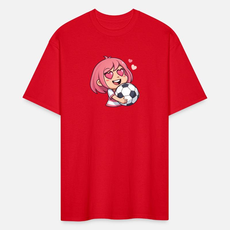 Love for soccer kawaii anime design