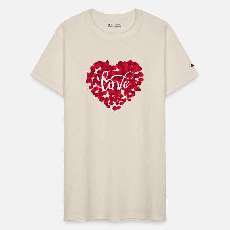 "Love-Infused Tee: Wear Your Heart on Your Sleeve"