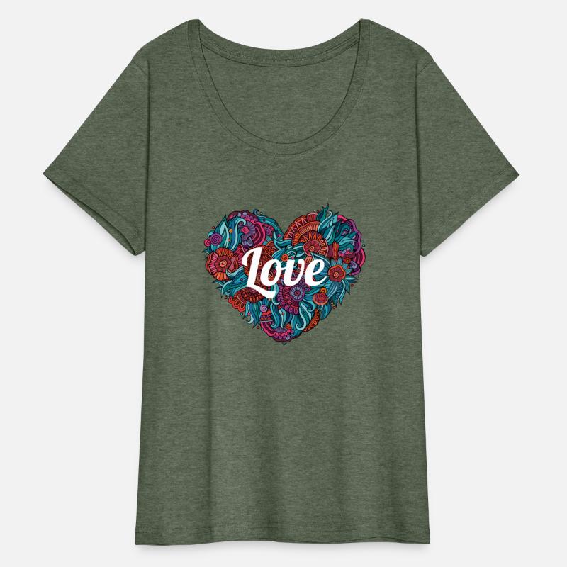 "Love-Infused Tee: Wear Your Heart on Your Sleeve"