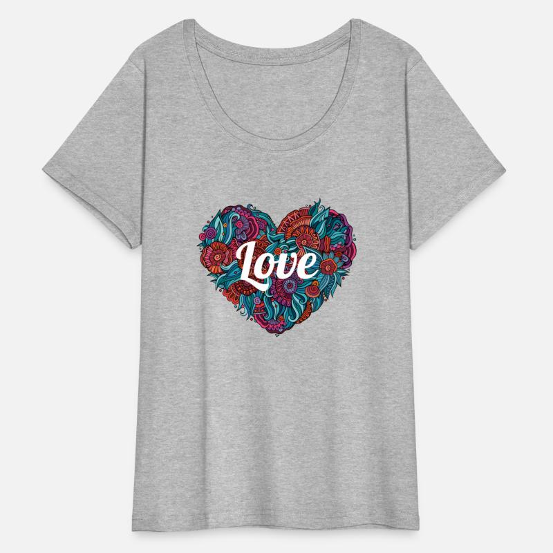 "Love-Infused Tee: Wear Your Heart on Your Sleeve"