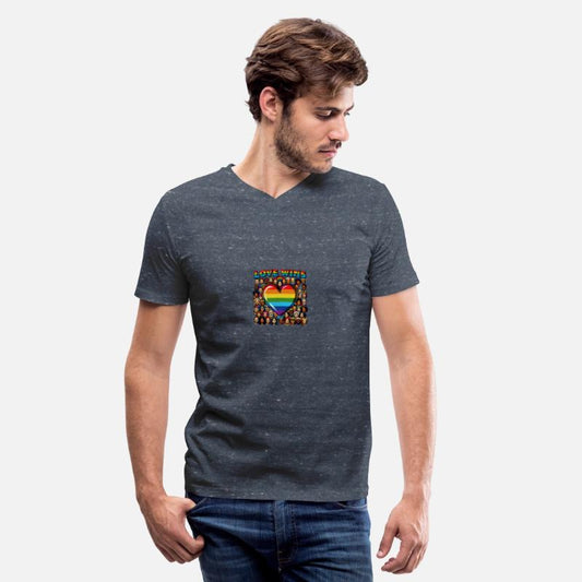 Love Wins Rainbow Heart LGBT Pride Design