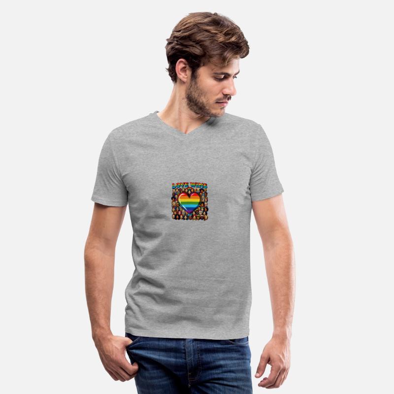 Love Wins Rainbow Heart LGBT Pride Design