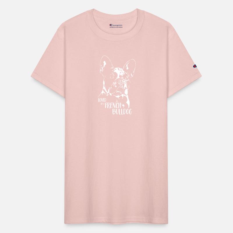 Loved by a French Bulldog dog mom dog saying