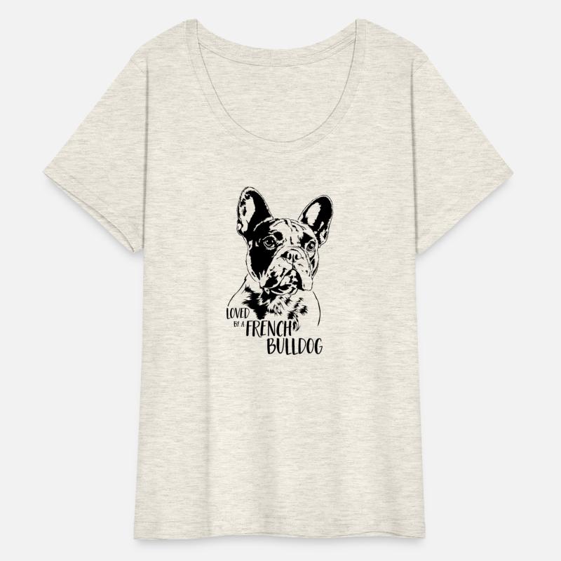 Loved by a French Bulldog dog mom dog saying