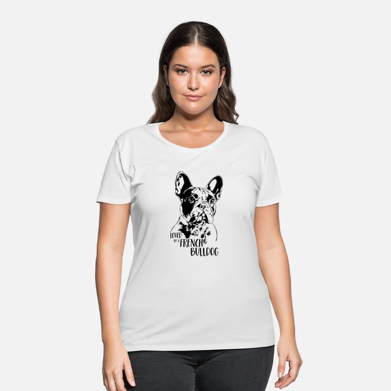 Loved by a French Bulldog dog mom dog saying