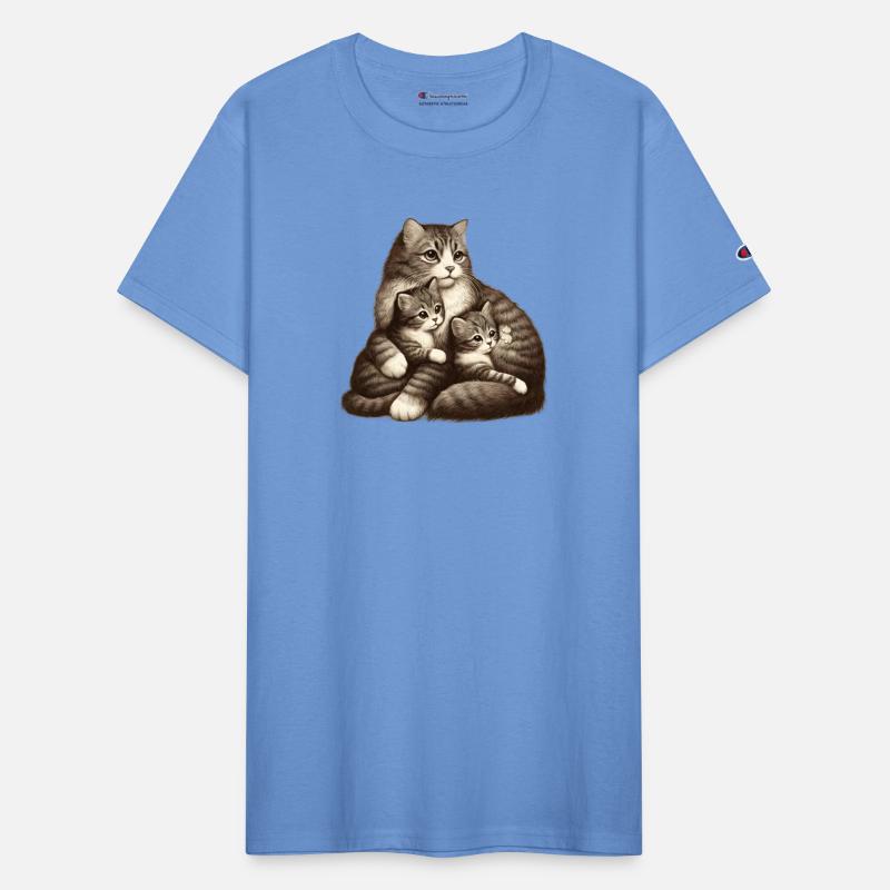 loving grouping of cats and kittens