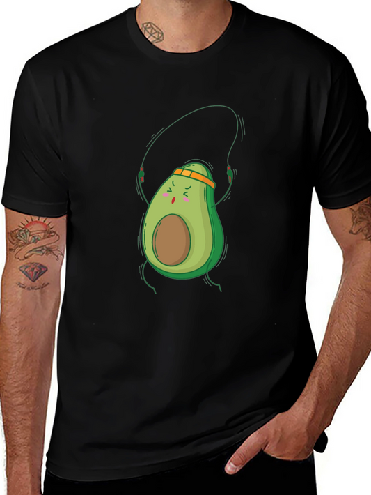 Avocado Workout Black T-Shirt