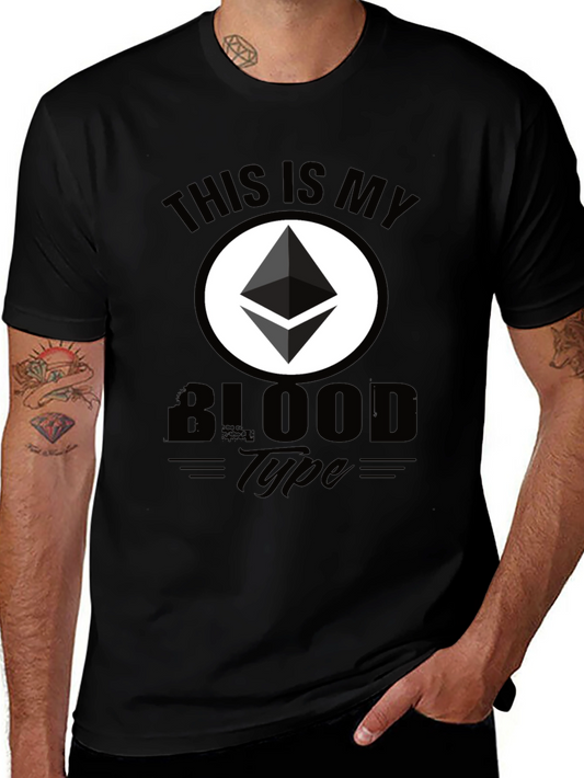 Ethereum Blood Type T-Shirt - Crypto Fan Apparel