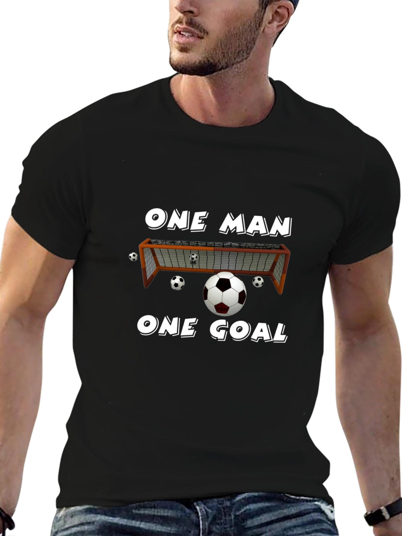 One Man One Goal Soccer T-Shirt