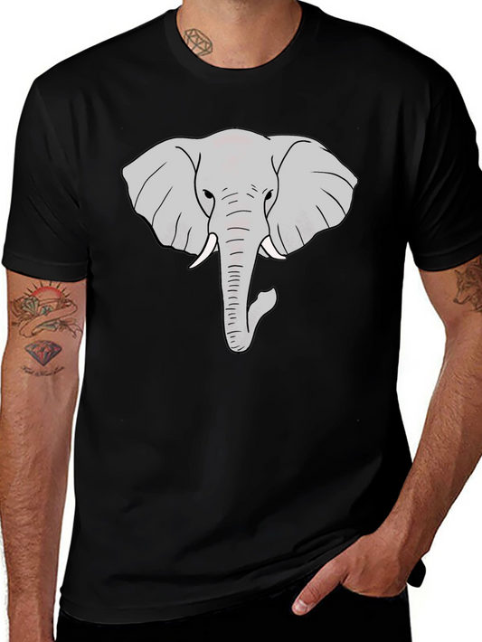 Elephant Graphic Black T-Shirt