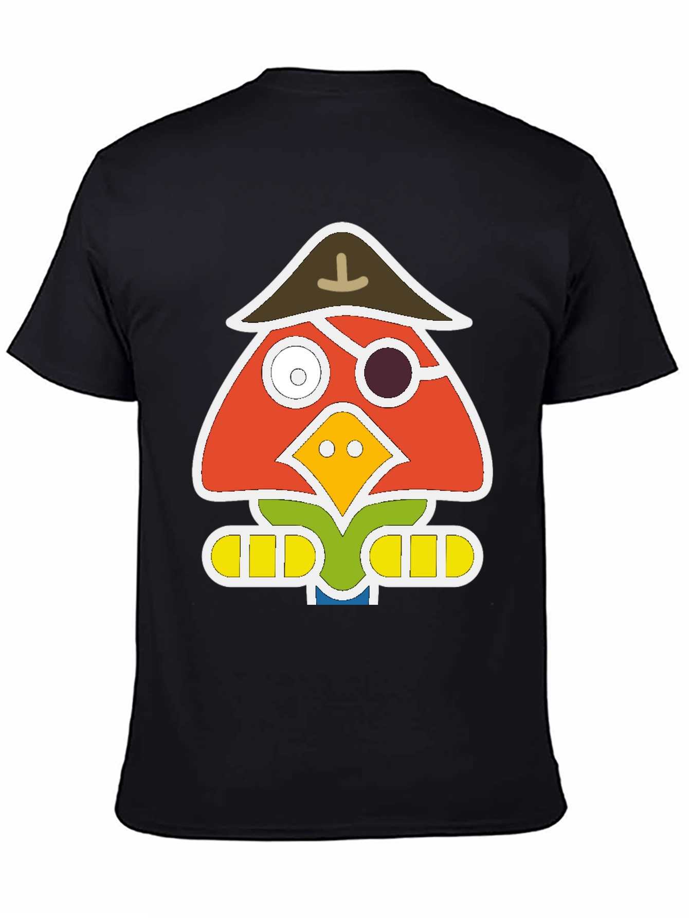 Pirate Bird Graphic T-Shirt - Unique Animal Tee