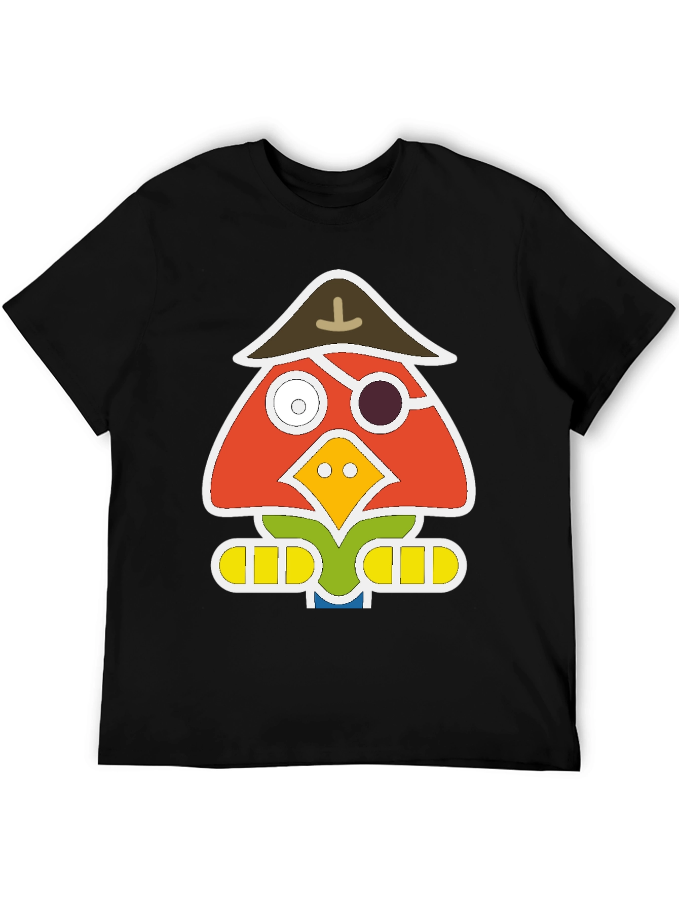 Pirate Bird Graphic T-Shirt - Unique Animal Tee