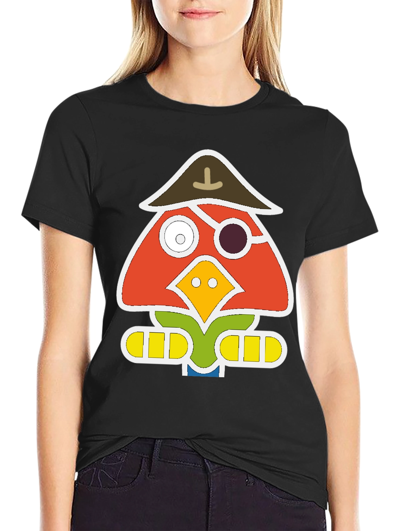 Pirate Bird Graphic T-Shirt - Unique Animal Tee