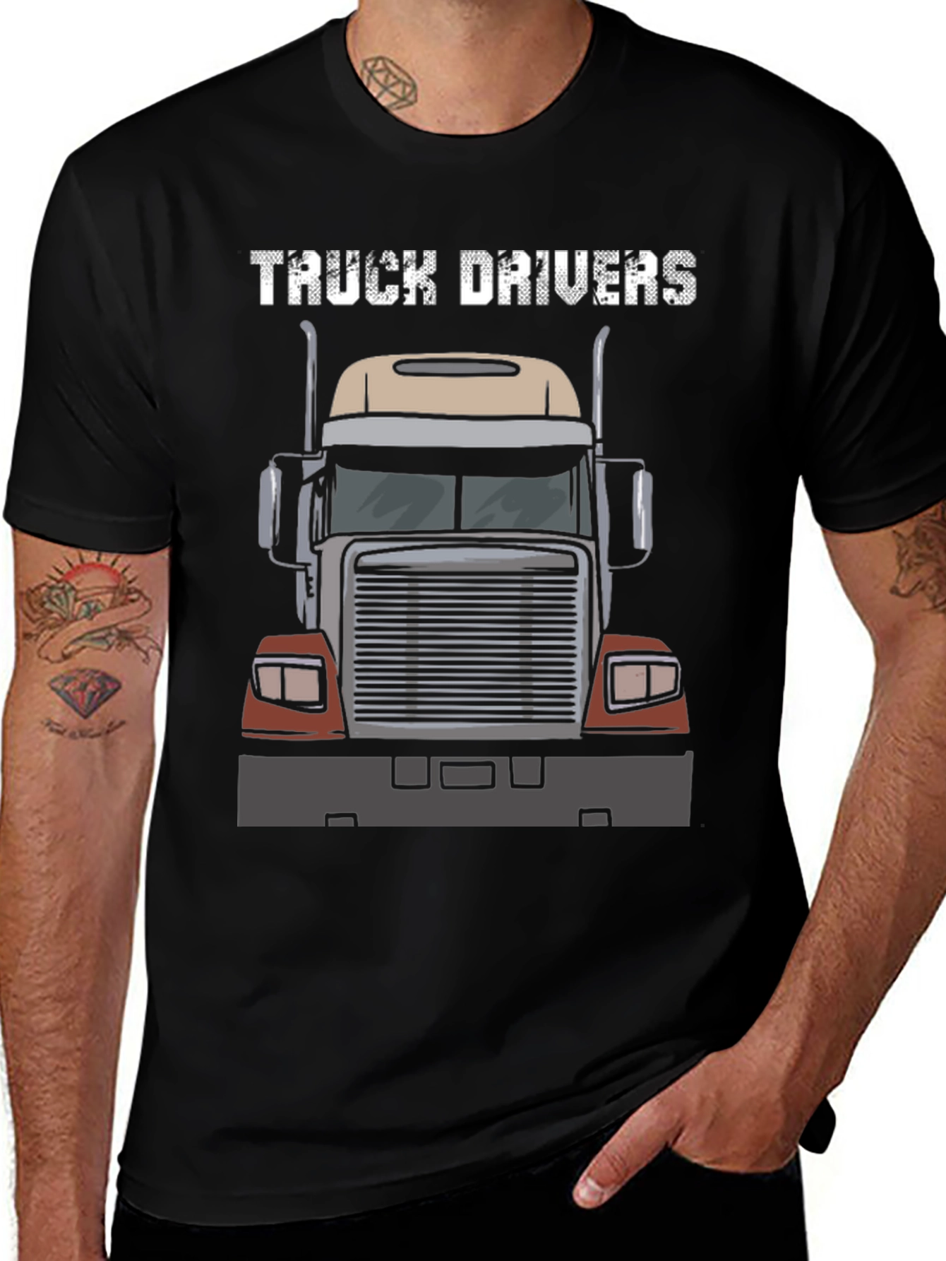 Truck Driver Tee - Classic Truck Graphic