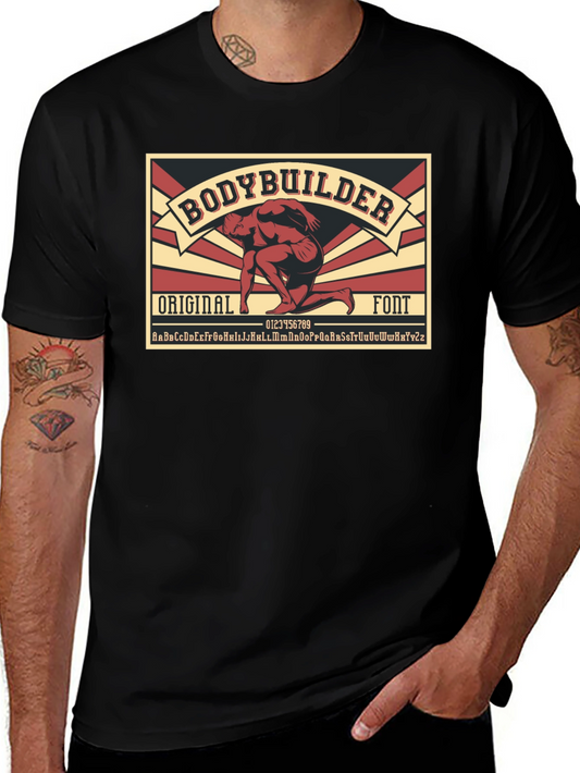 Bodybuilder Original Font Graphic Tee