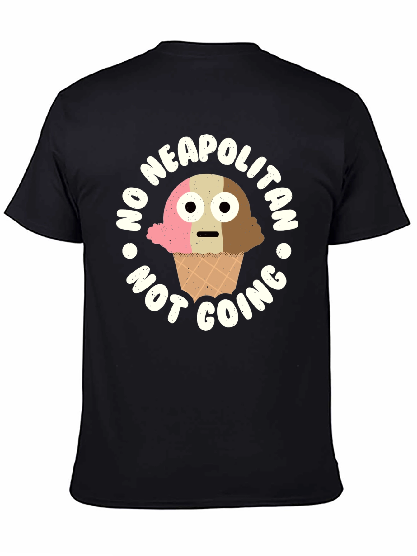 Funny Neapolitan Ice Cream Graphic T-Shirt