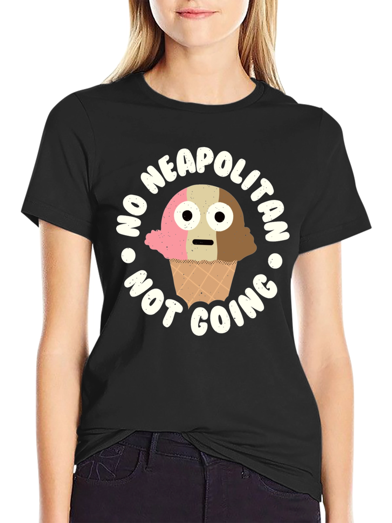 Funny Neapolitan Ice Cream Graphic T-Shirt