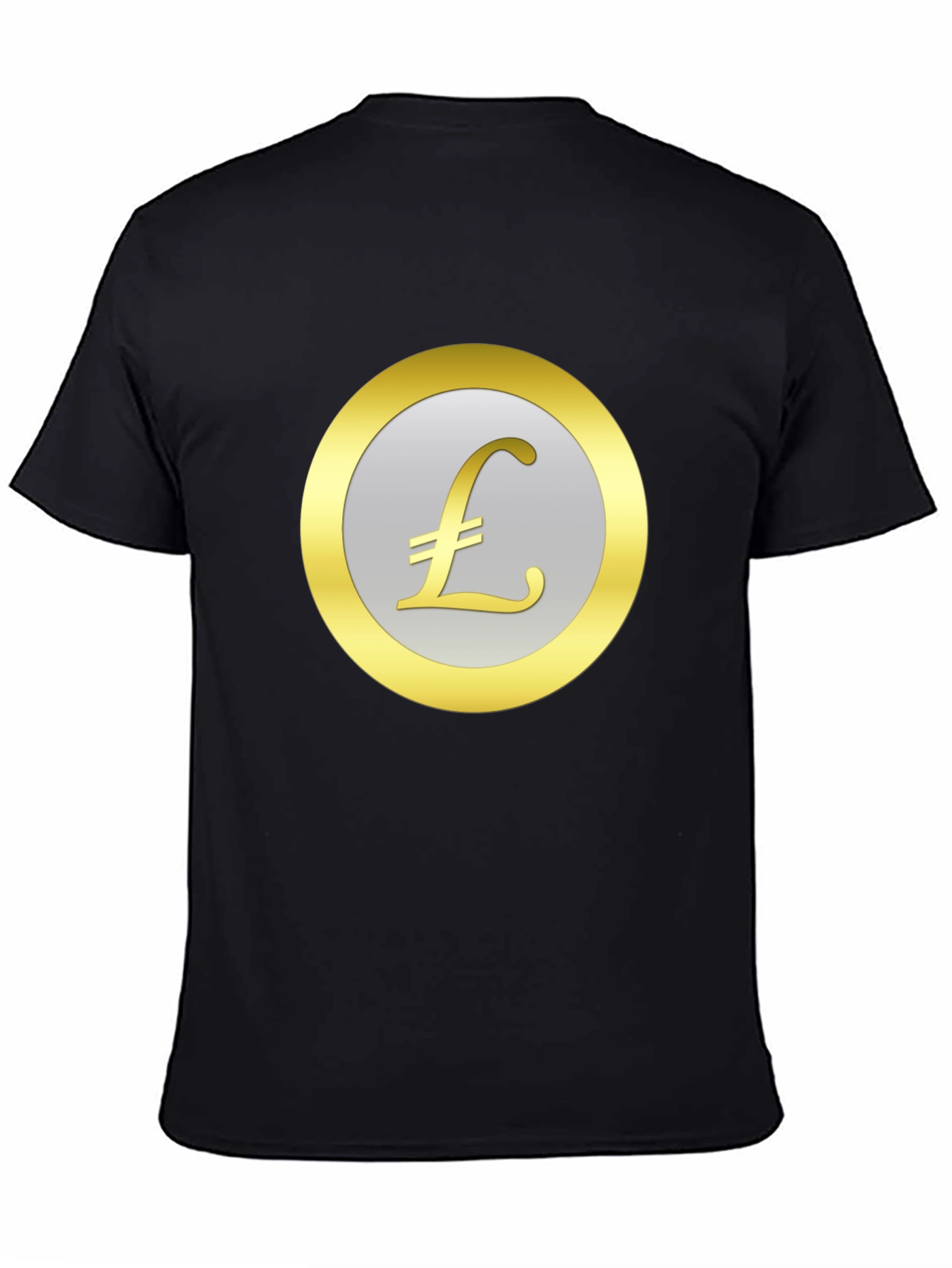 Pound Sign Graphic Tee - Black Cotton T-Shirt