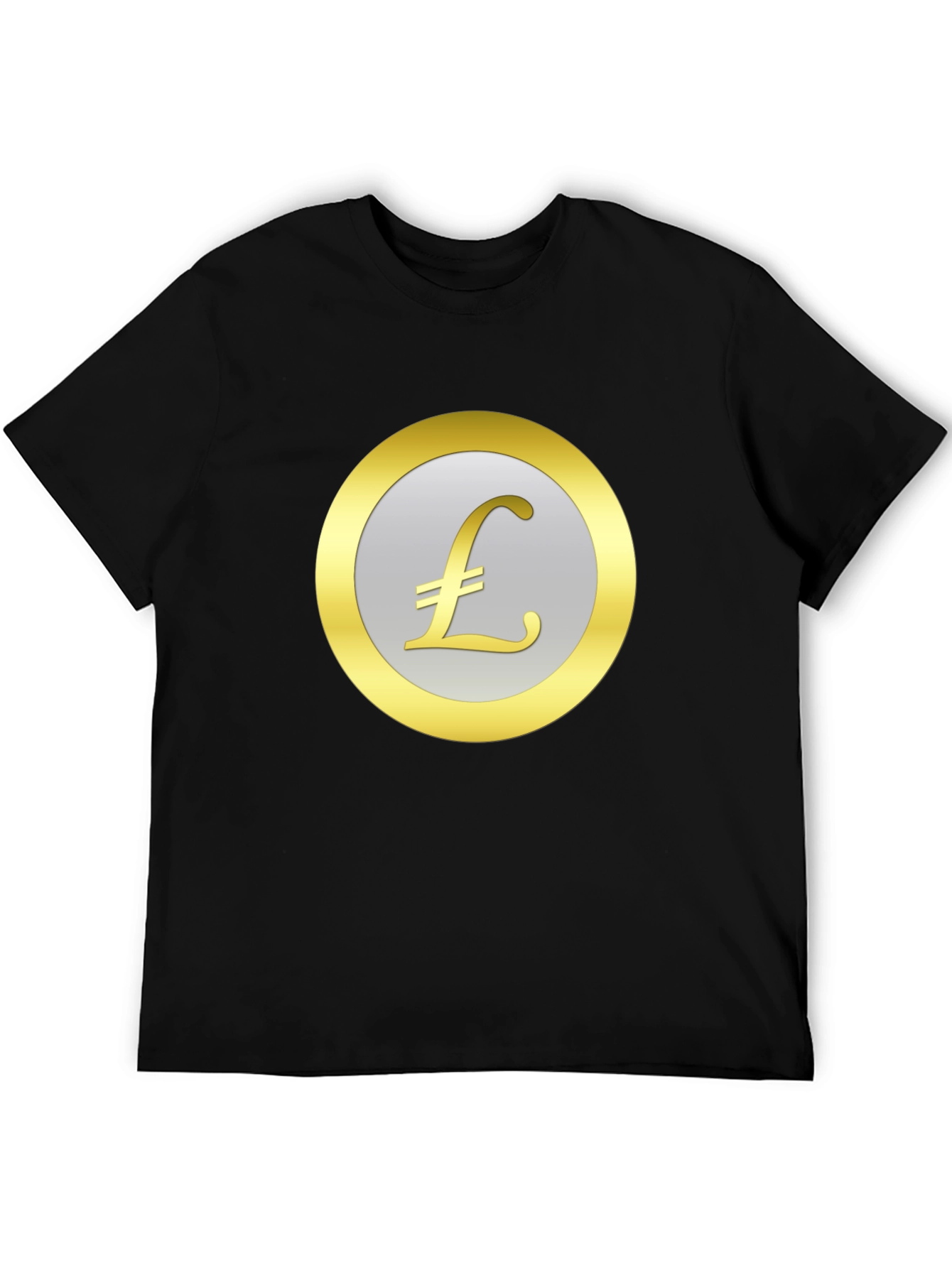 Pound Sign Graphic Tee - Black Cotton T-Shirt