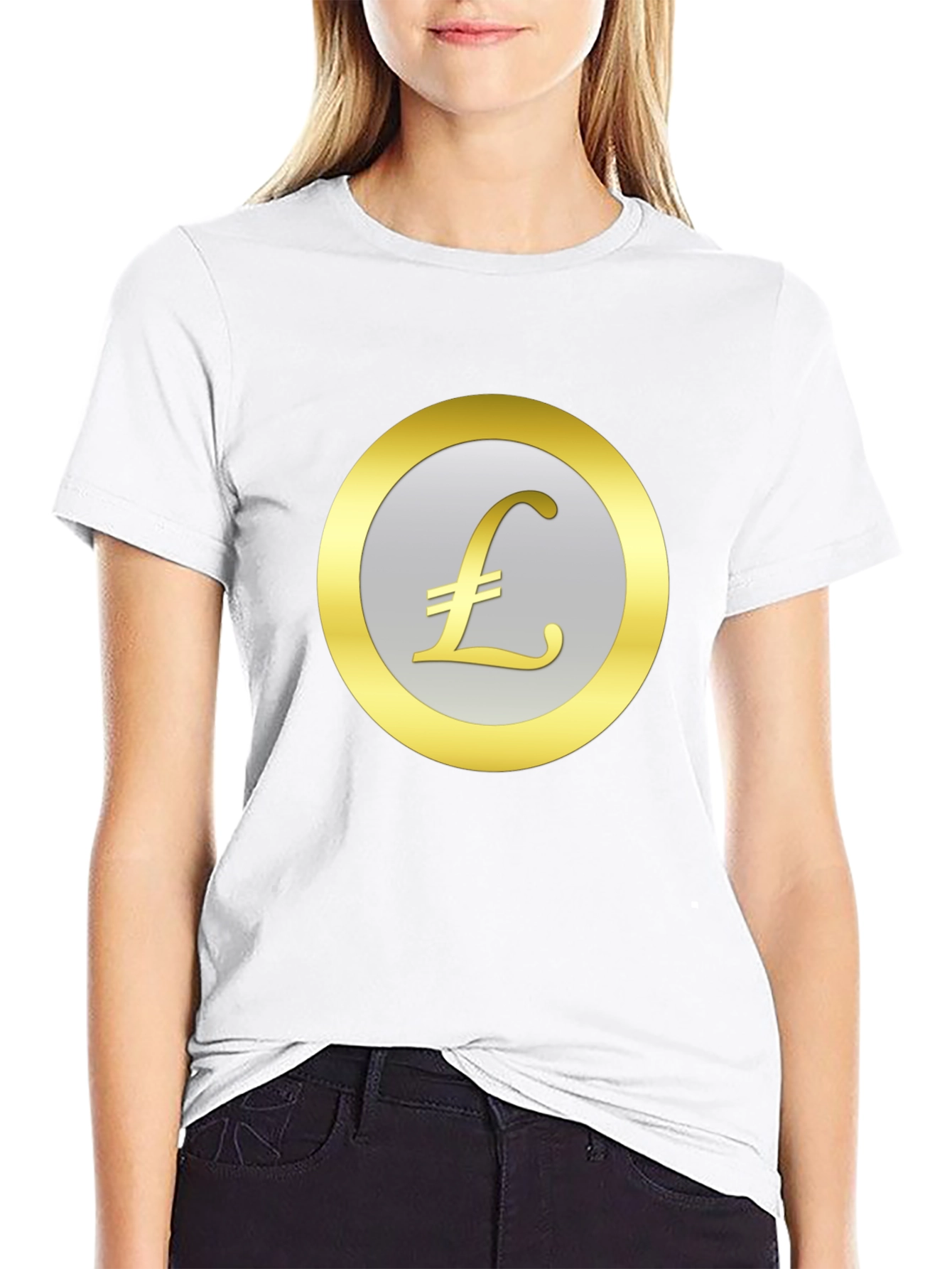 Pound Sign Graphic Tee - Black Cotton T-Shirt