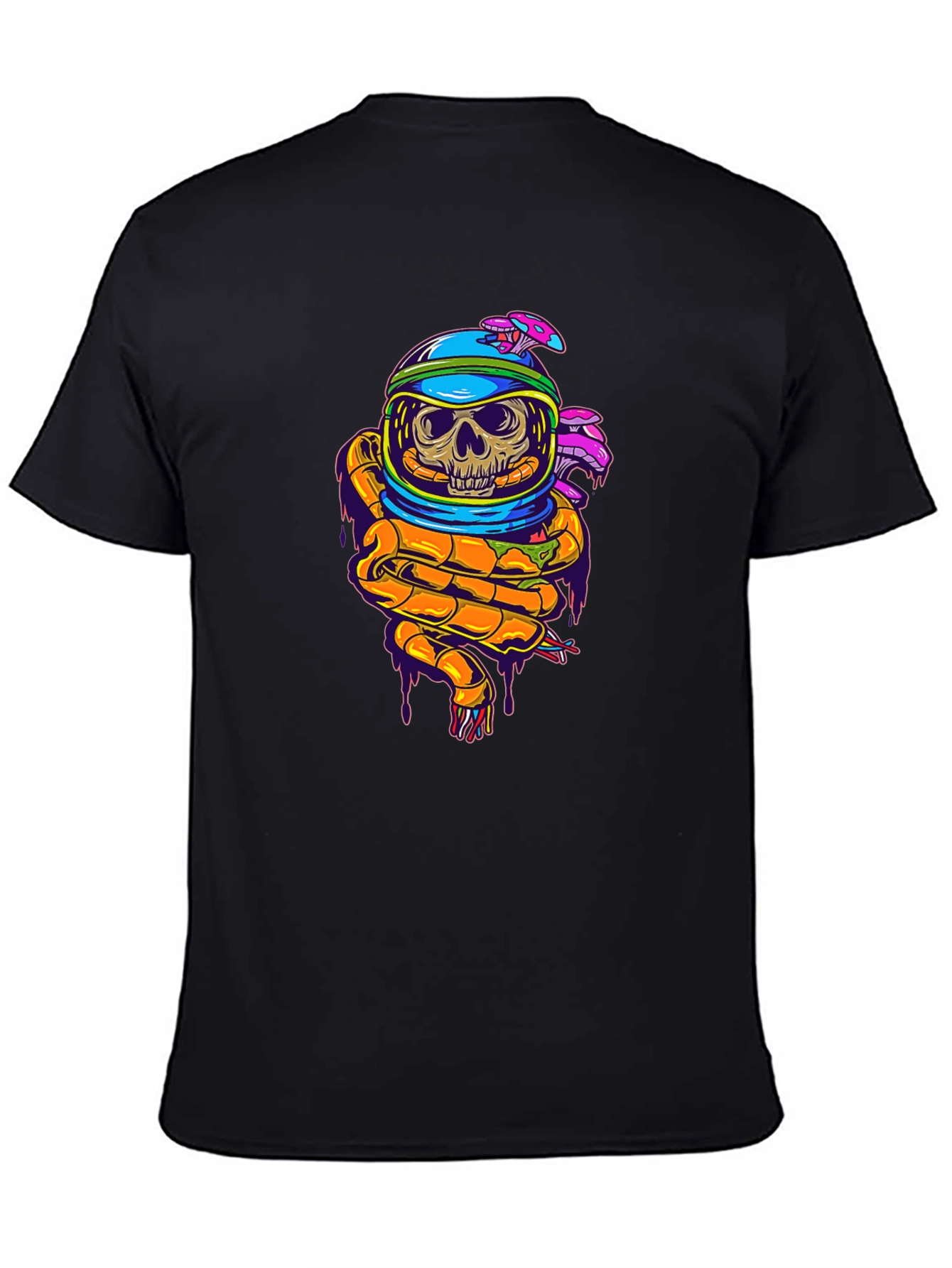 Skull in Space Helmet Graphic T-Shirt