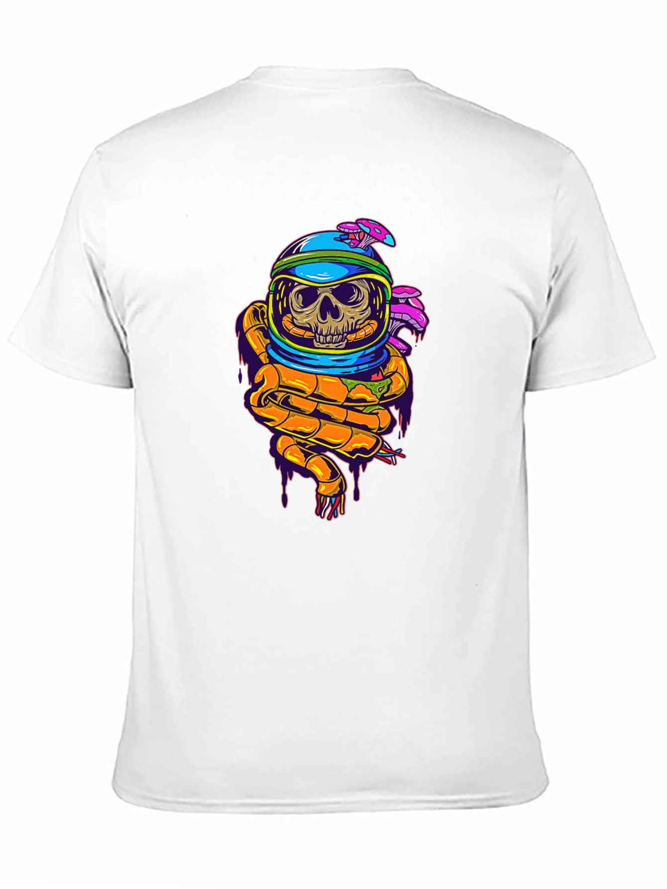 Skull in Space Helmet Graphic T-Shirt