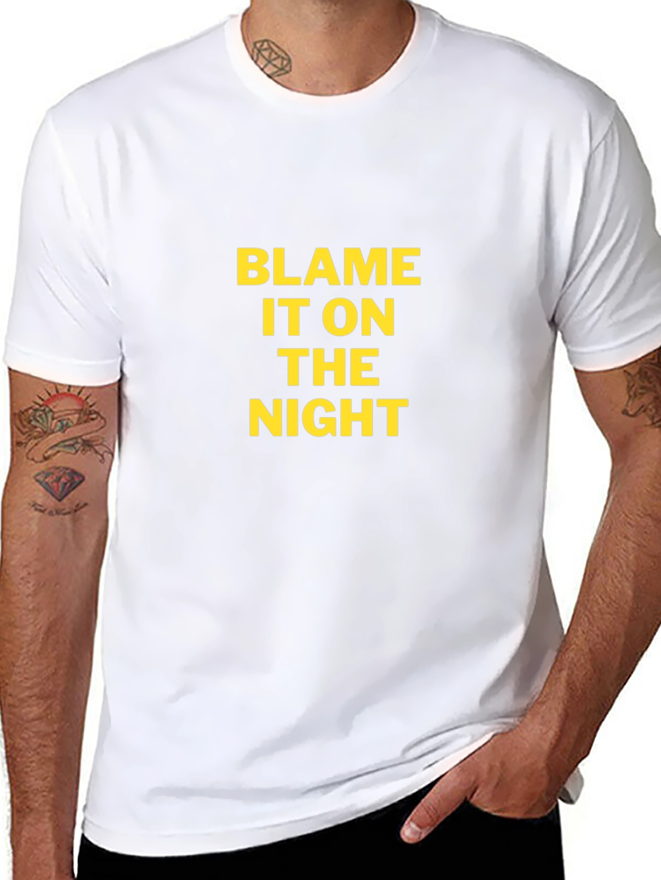 Blame It On The Night Black T-Shirt