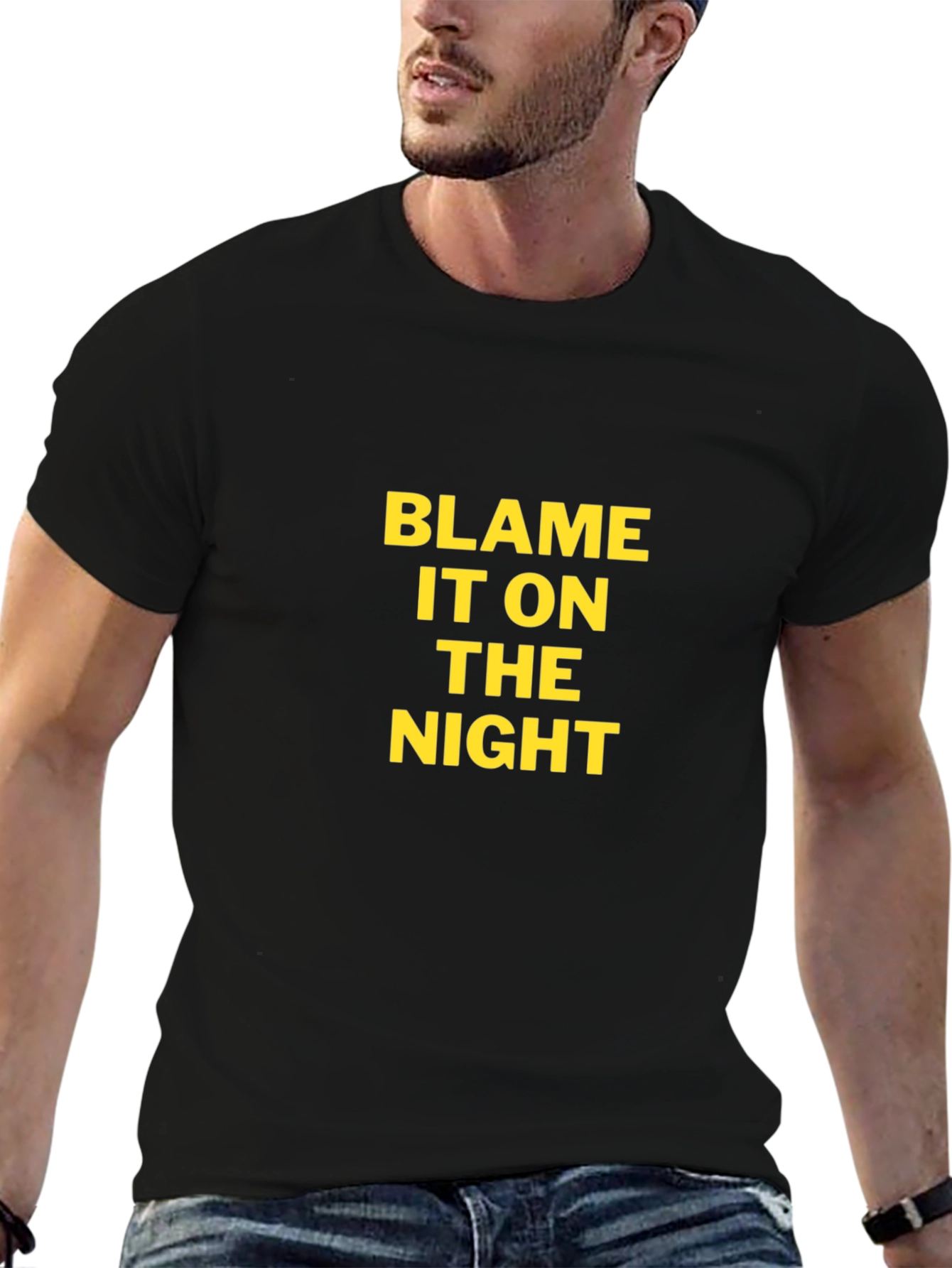 Blame It On The Night Black T-Shirt