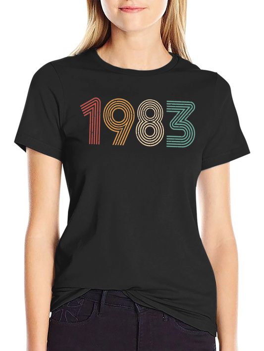 Vintage 1983 Graphic Tee - Retro Birthday T-Shirt