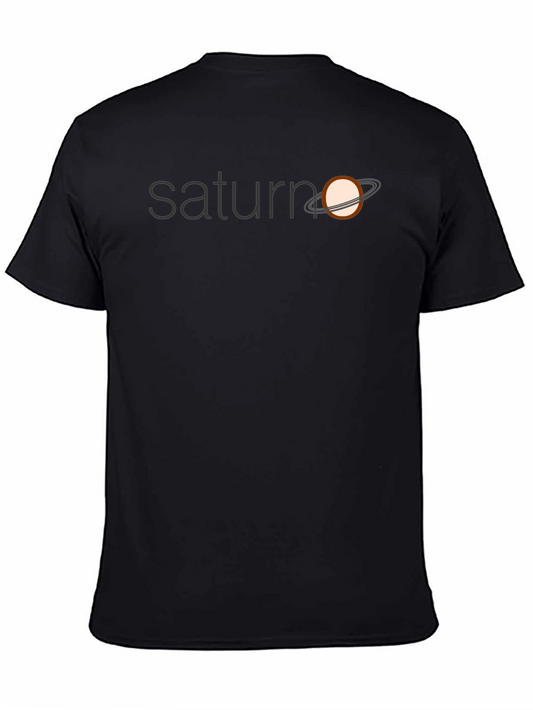Saturn Graphic Tee - Unique Planet Design