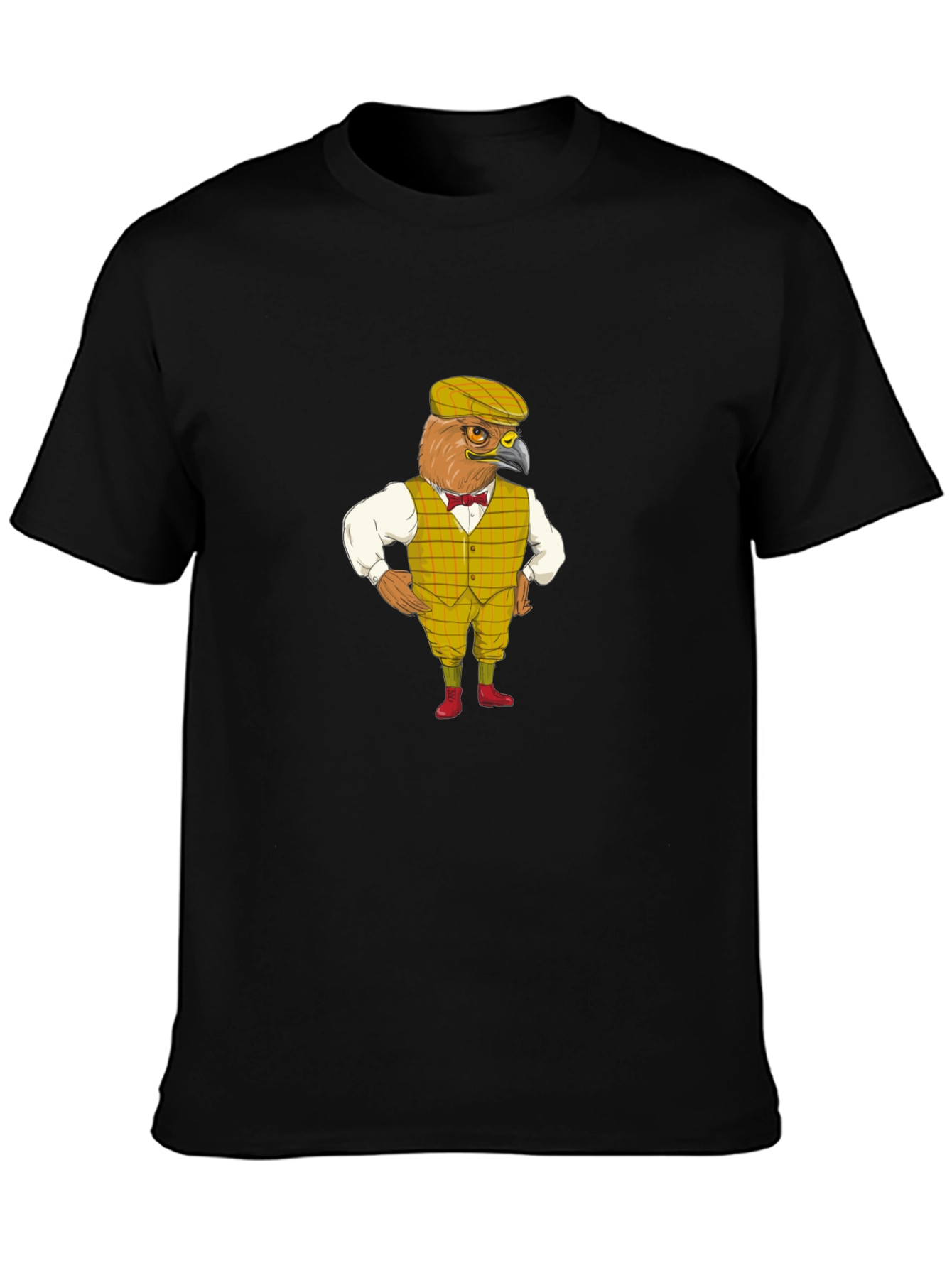 Funny Bird Gentleman Graphic T-Shirt
