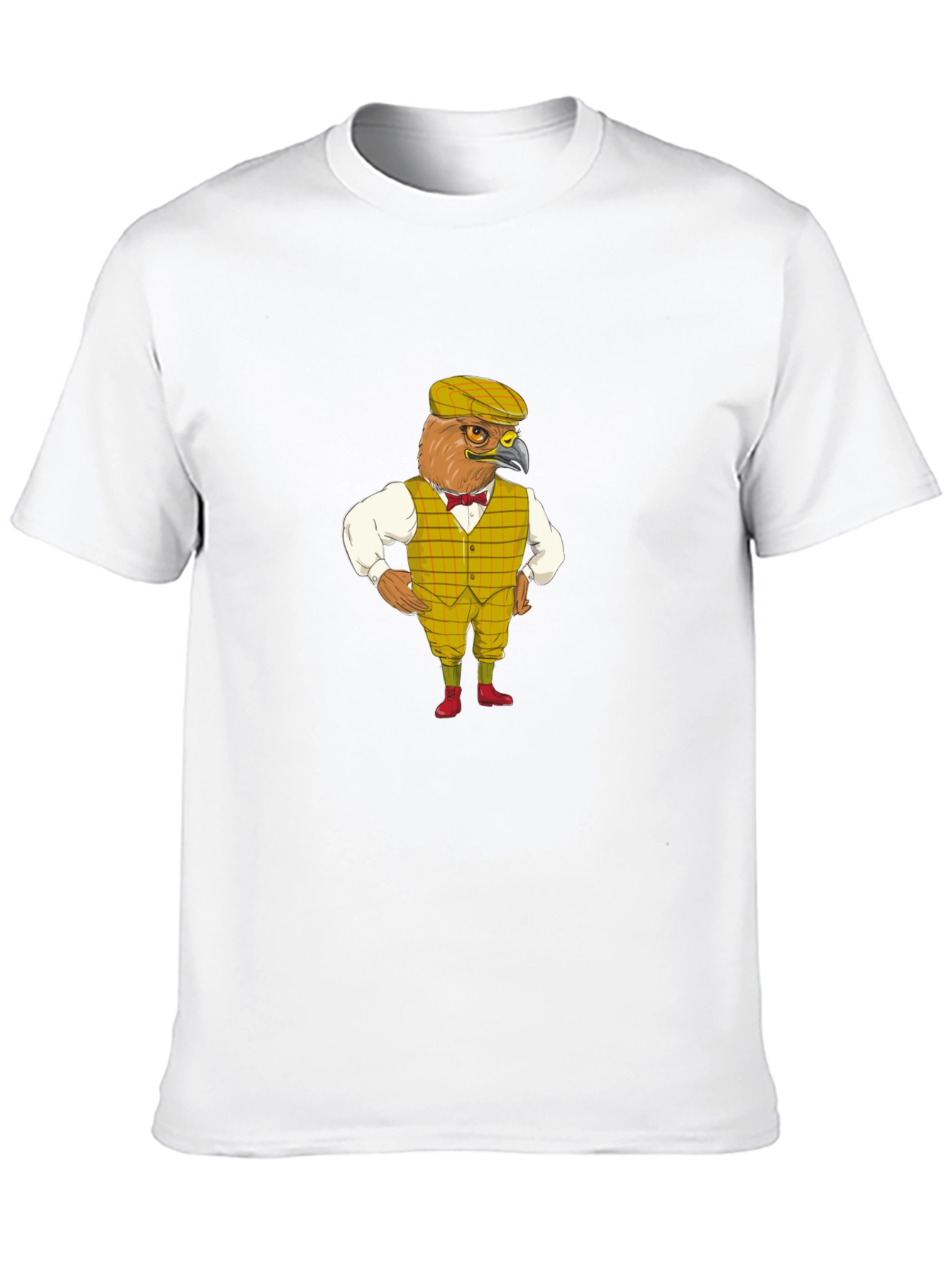 Funny Bird Gentleman Graphic T-Shirt