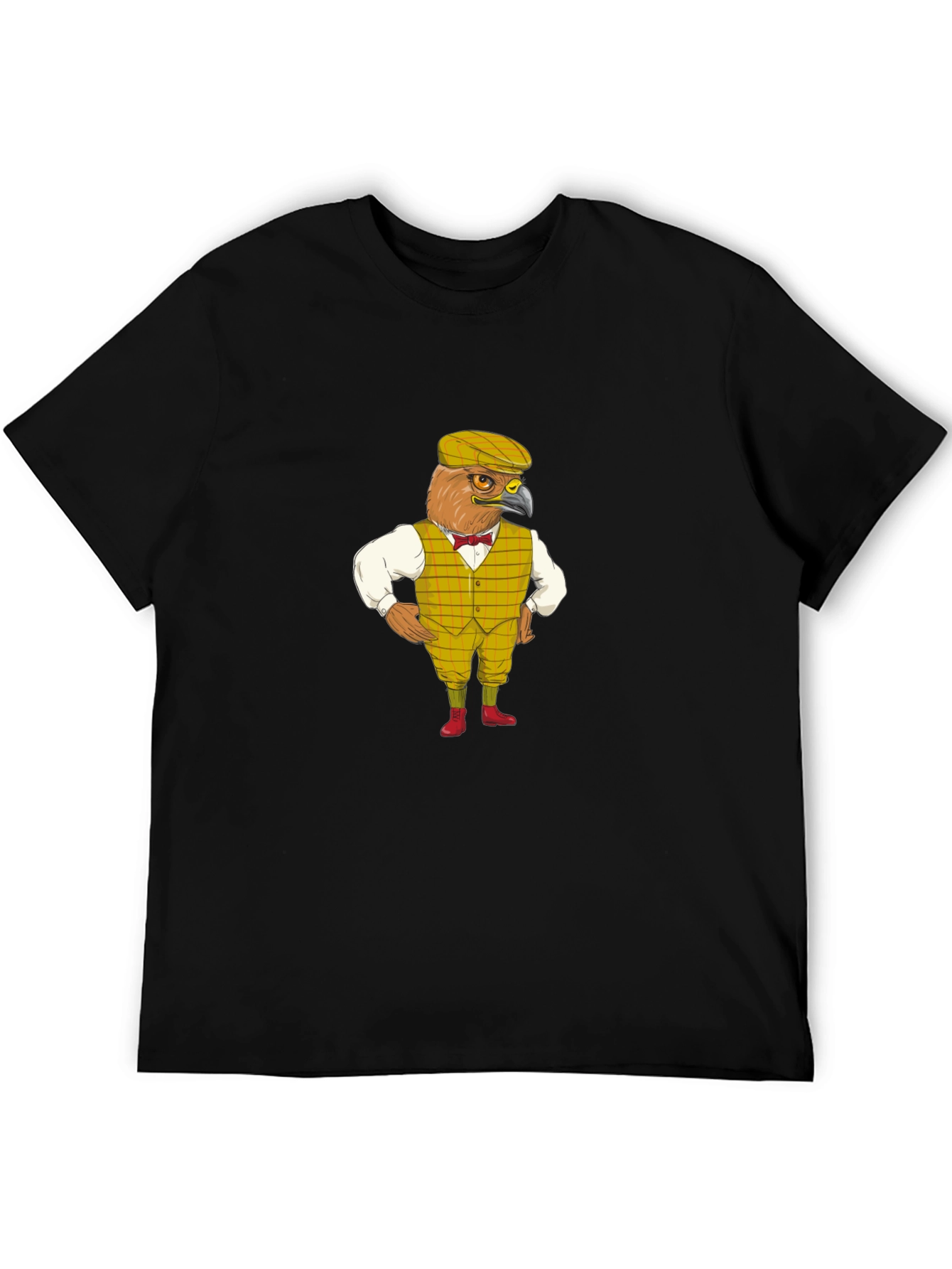 Funny Bird Gentleman Graphic T-Shirt