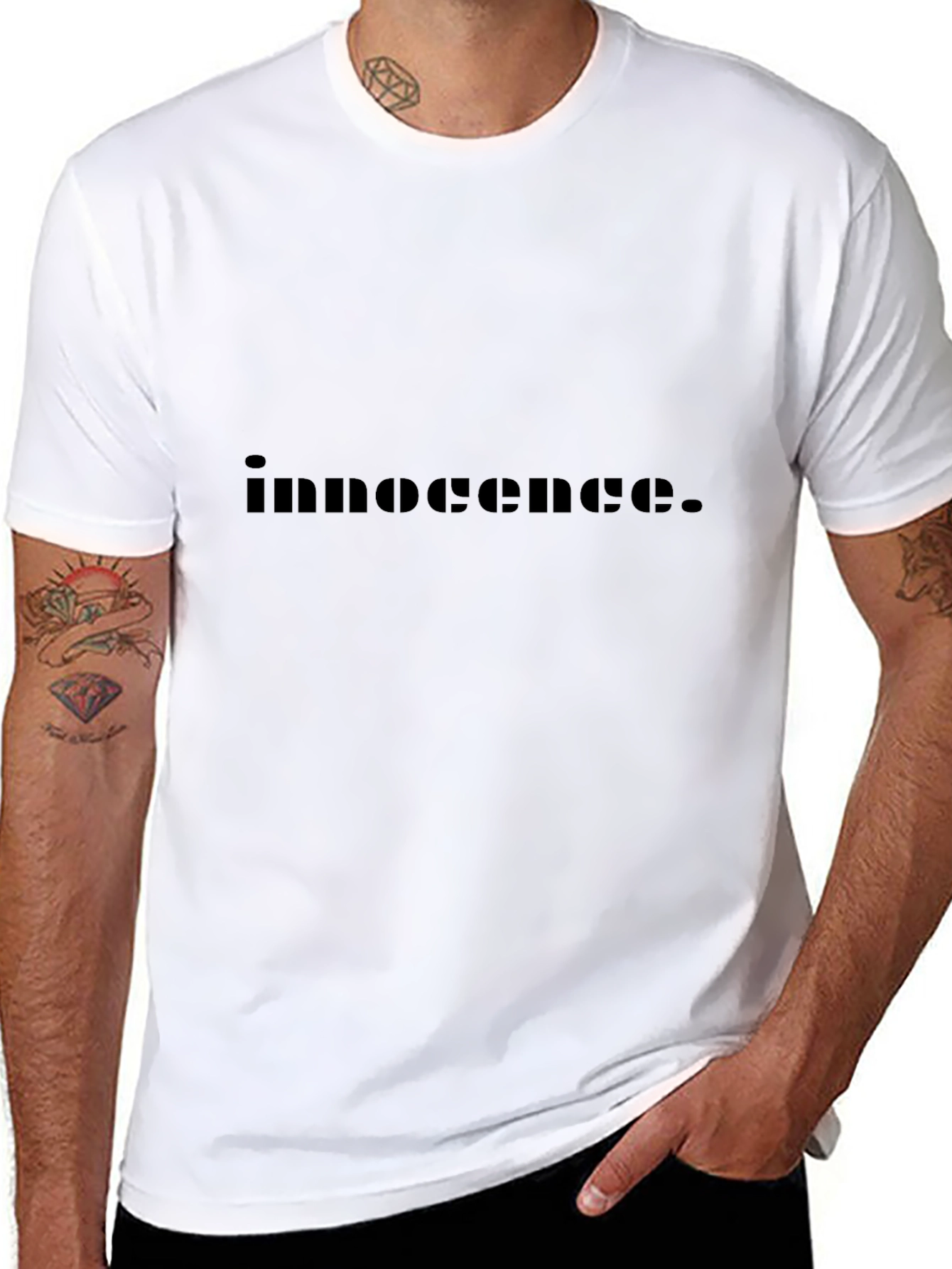 Innocence Graphic Black T-Shirt
