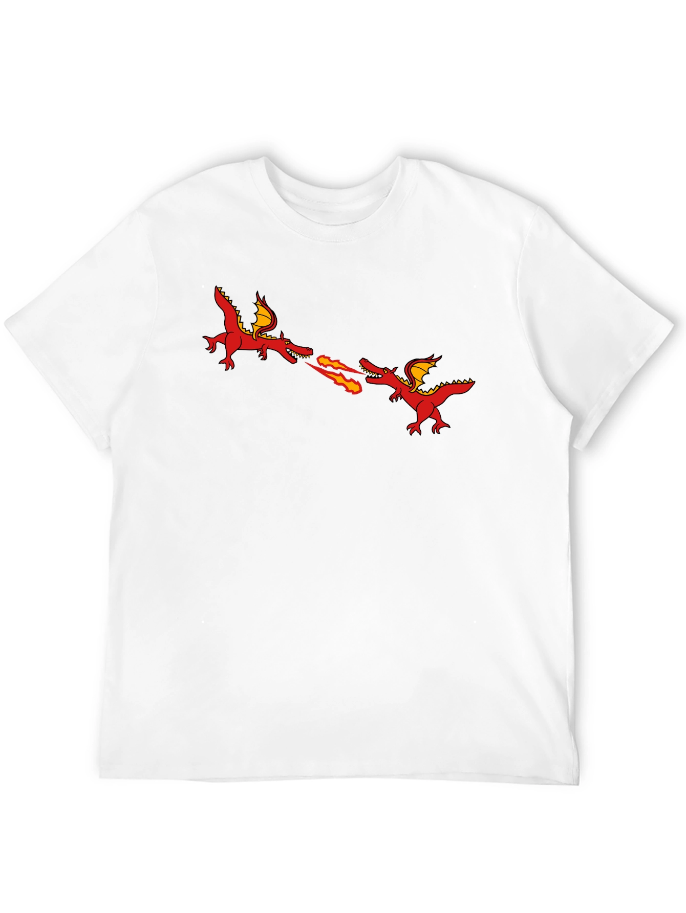 Dragon Fire Breath Graphic Black T-Shirt