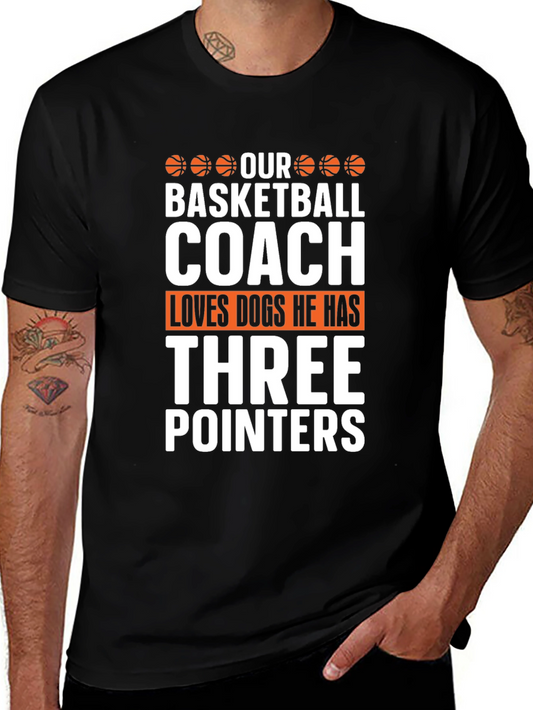 Our Basketball Coach Loves Dogs T-Shirt
