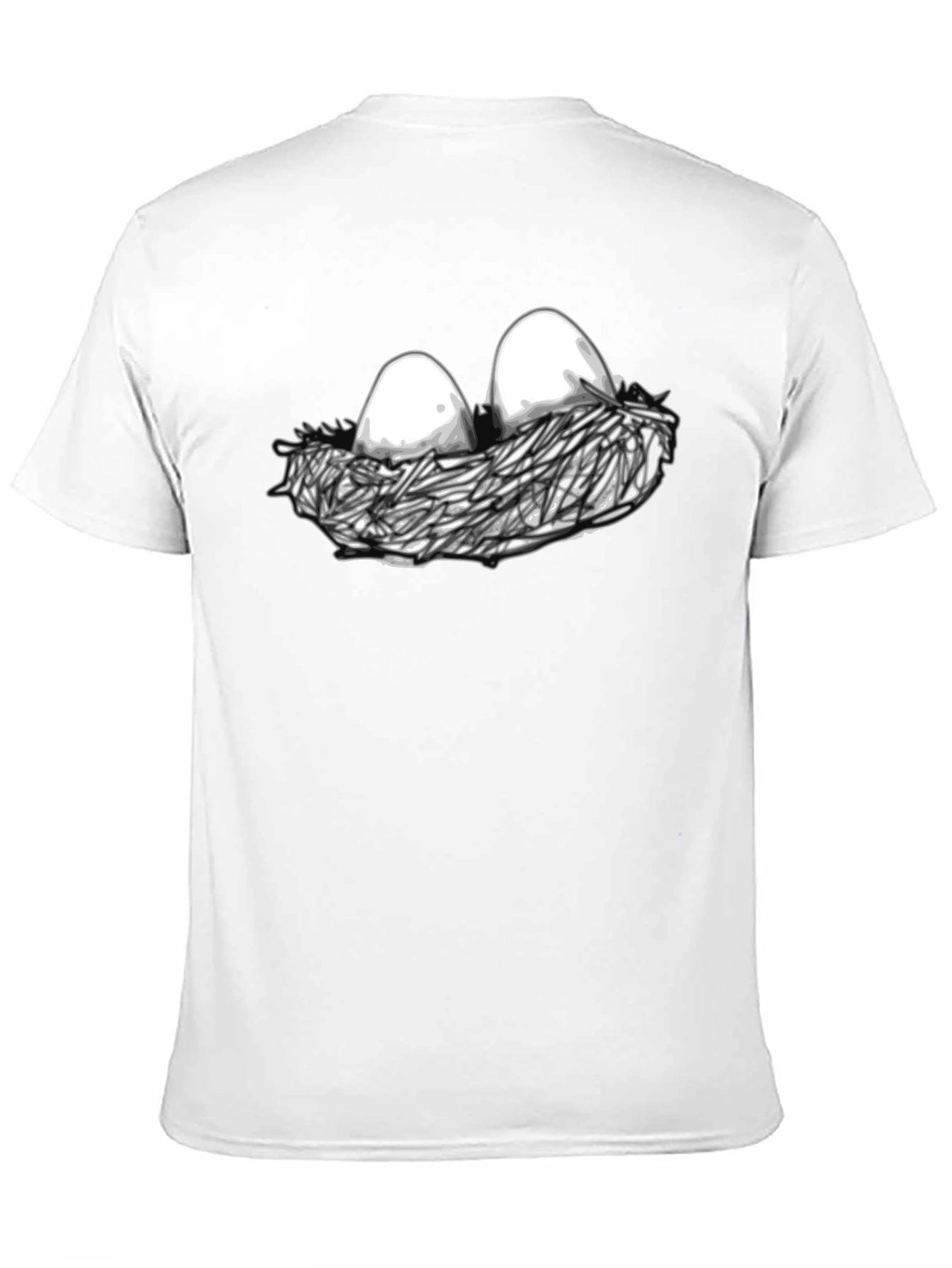 Eggs in Nest Graphic Black T-Shirt