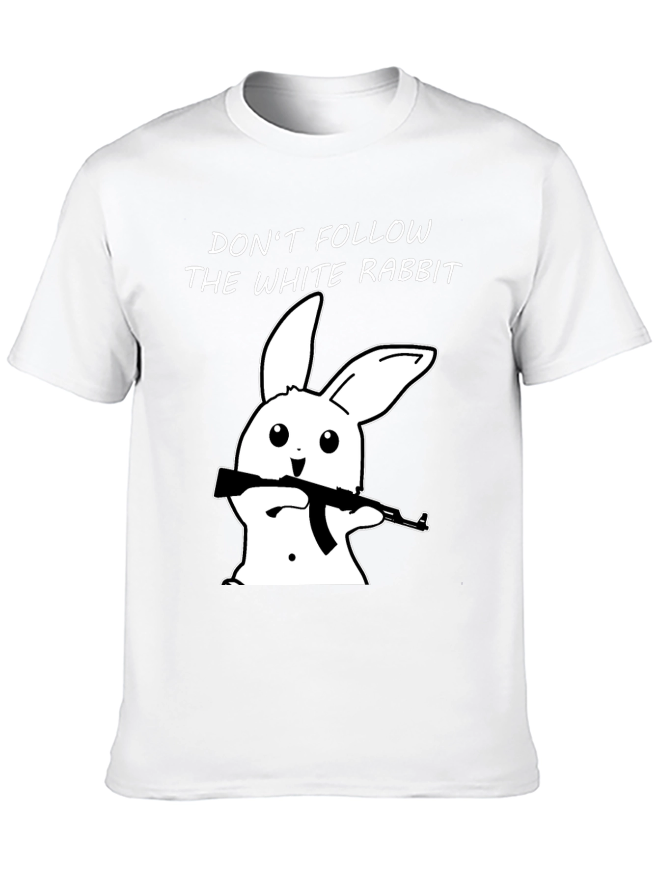 Dont Follow White Rabbit Graphic T-Shirt