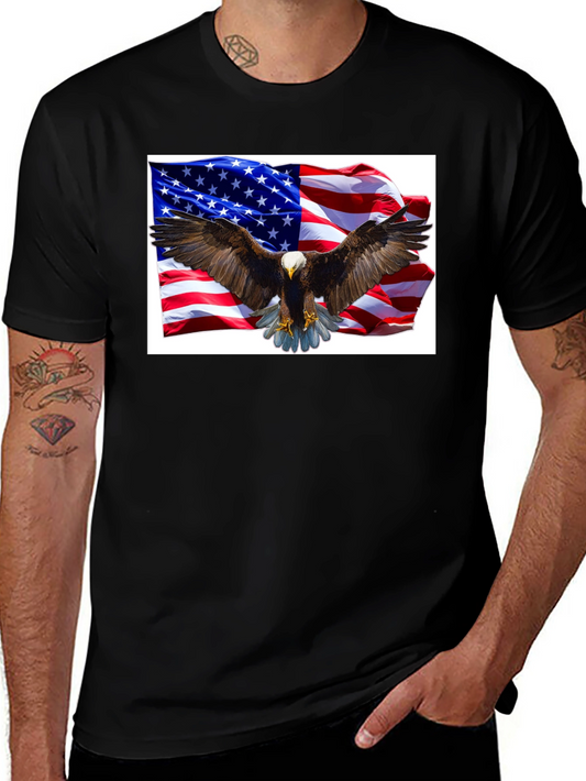 Eagle USA Flag Graphic Tee - Patriotic T-Shirt